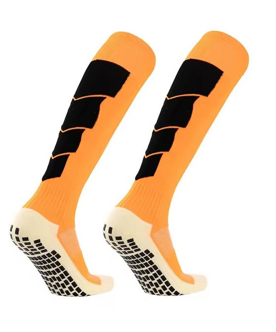 Гетры футбольные с антискользящим покрытием на подошве CZST-319 оранжевые,размер L Каменец-Подольский - изображение 1