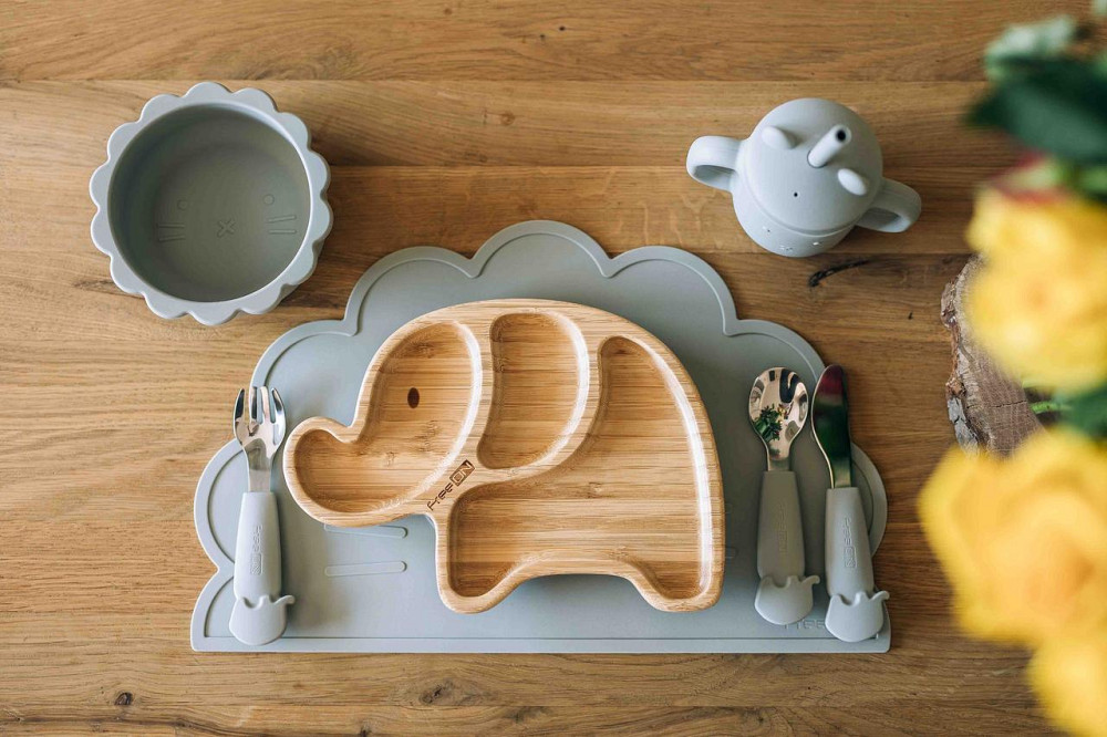 Силиконовый коврик для кормления ребенка FreeOn Lion, grey Киев - изображение 8