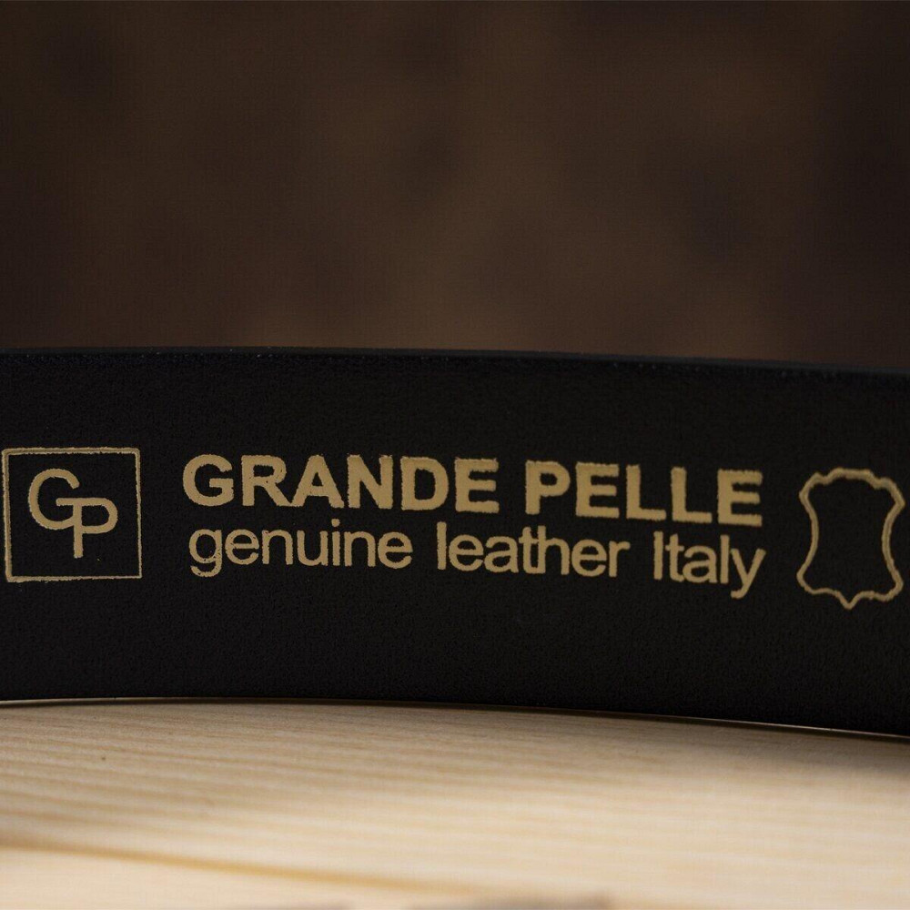 Ремень мужской Grande Pelle 11055 Синий Киев - изображение 5