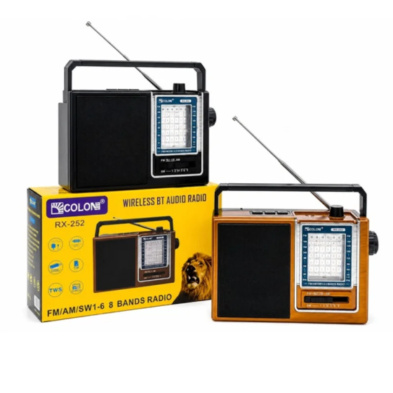 Портативний радіоприймач Golon RX-252 з Bluetooth, MP3, USB, SD, вбудованим акумулятором Одеса