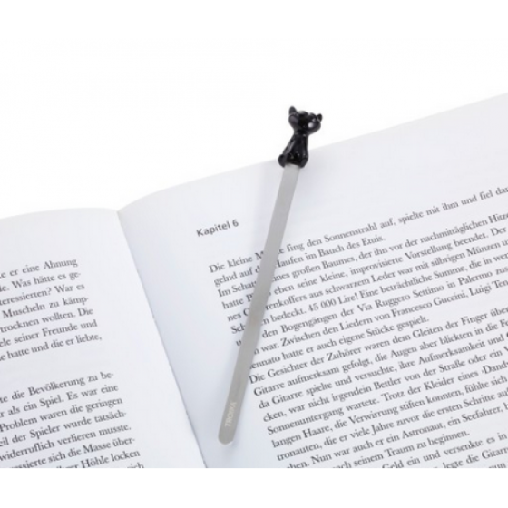 Закладка книжная Troika, черная Ровно