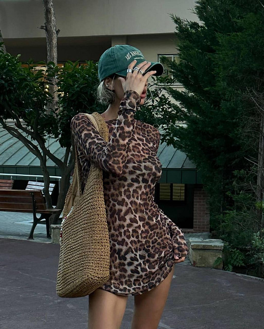 Женское привлекательное облегающее мини платье с рукавом стрейч сетка Одесса - изображение 8