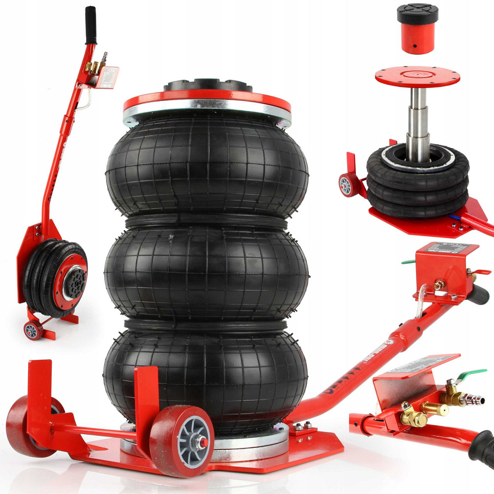 Пневматичний підкатний домкрат до 3500 кг тиску від 6 до 12 бар Mar-Pol (M80132) Нововолинськ - фото 1