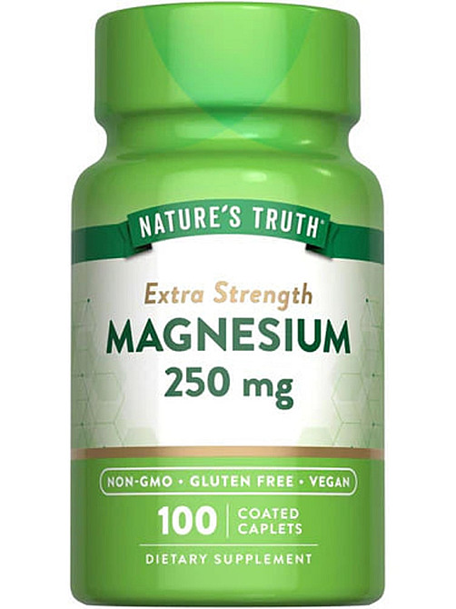 Магний, Magnesium, Nature's Truth, повышенная сила действия, 250 мг, 100 каплет Луцьк - фото 1