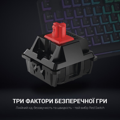 Клавиатура GamePro MK85R Red Switch RGB USB Black (MK85R) Винница - изображение 8