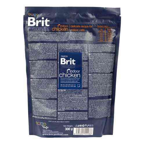 Сухой корм Brit Premium Cat by Nature Indoor для кошек, живущих в помещении, с курицей, 300 г Киев