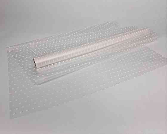 Плівка флориста матова для квітів (57) (h600) Горох Дрібний No13 Білий (1 шт.) Харків