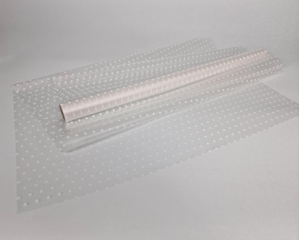 Плівка флориста матова для квітів (57) (h600) Горох Дрібний No13 Білий (1 шт.) Харків - фото 1