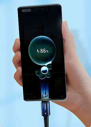 Кабель USB Type-C 80Вт 7А швидка зарядка 1м чорний ESSAGER EXCT-XC01 Київ