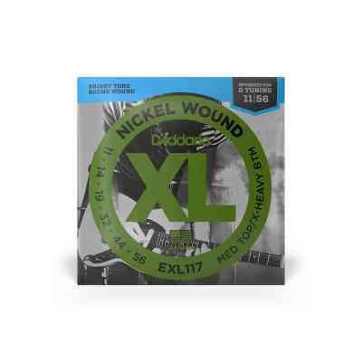 Струни для гітари D&apos;Addario XL Nickel Wound Medium Top / Extra Heavy Bottom (11-56) (EXL117) Вінниця