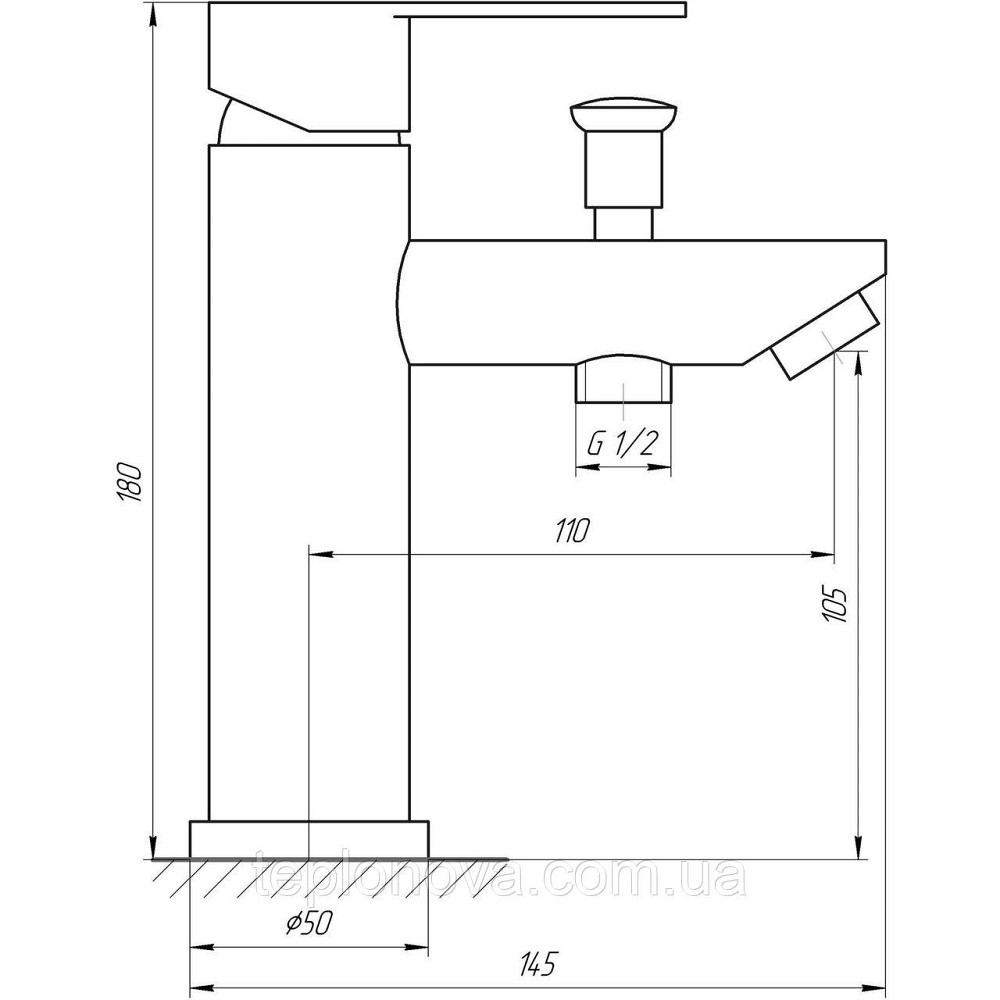 Змішувач для умивальника Globus Lux WIEN SBT2-106B Чернівці - фото 5