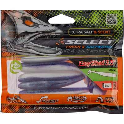 Силикон рыболовный Select Easy Shad 3.5" 280 (5 шт/уп) (1870.71.79) Винница - изображение 2