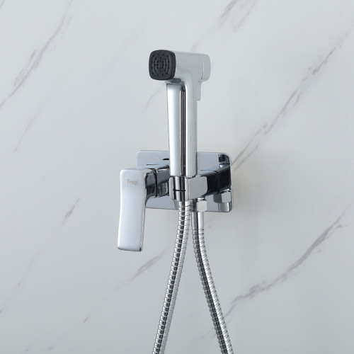 Гігієнічний душ прихованого монтажу FRAP F2084 хром Київ - фото 2