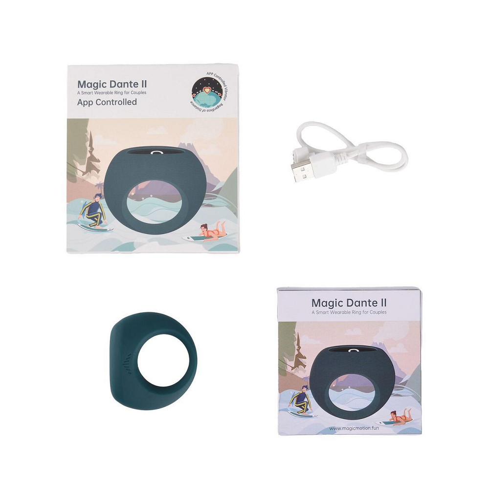 Ерекційне віброкільце Magic Motion Dante II, керування за допомогою смартфона Sex Aura Київ - фото 5