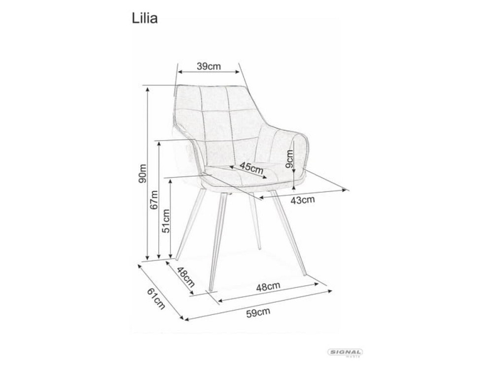 Стілець LILIA VELVET чорний каркас/сірий BL.14 Дніпро - фото 2