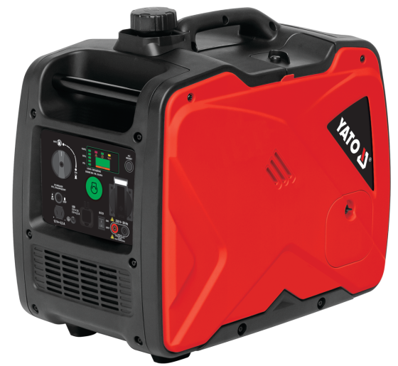 Генератор струму бензиновий інверторний YATO: P= 3 кВт, U= 230 В (AC) і 12 В 8,3А (DC), бак- 5.5 л Одесса