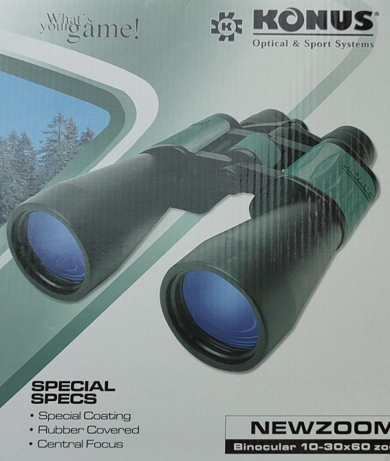 Новый бинокль KONUS 10-30x60 Киев - изображение 1