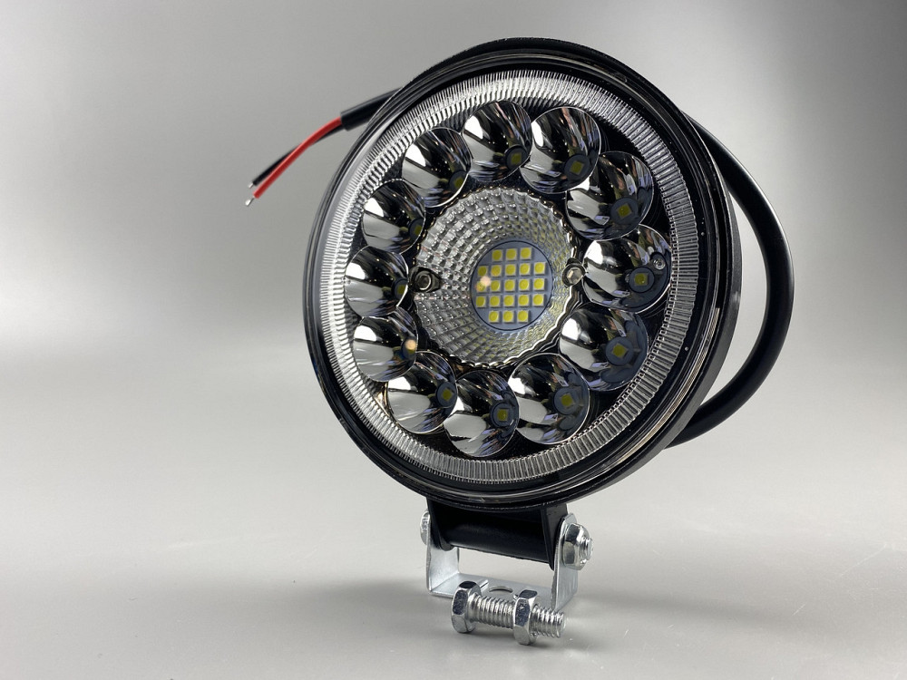 Фара LED кругла 33 led діода 6500K, автомобільне світлодіодне робоче світло Мукачево - фото 1
