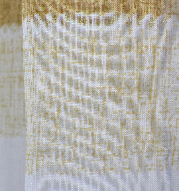 Тюль батист с полосками цвет бежевый с коричневым 1101т Киев - изображение 6