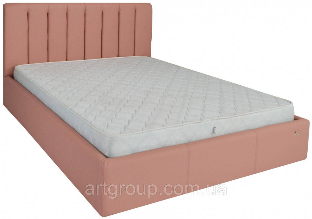 Ліжко Двоспальне Sanam Comfort 160 х 200 см Fly 2202 З підйомним механізмом та нішою для білизни Рожевий Дніпро - фото 17