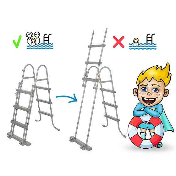 Бассейн каркасный овальный 18в1 Bestway 56620, 427 x 250 x 100 см Киев