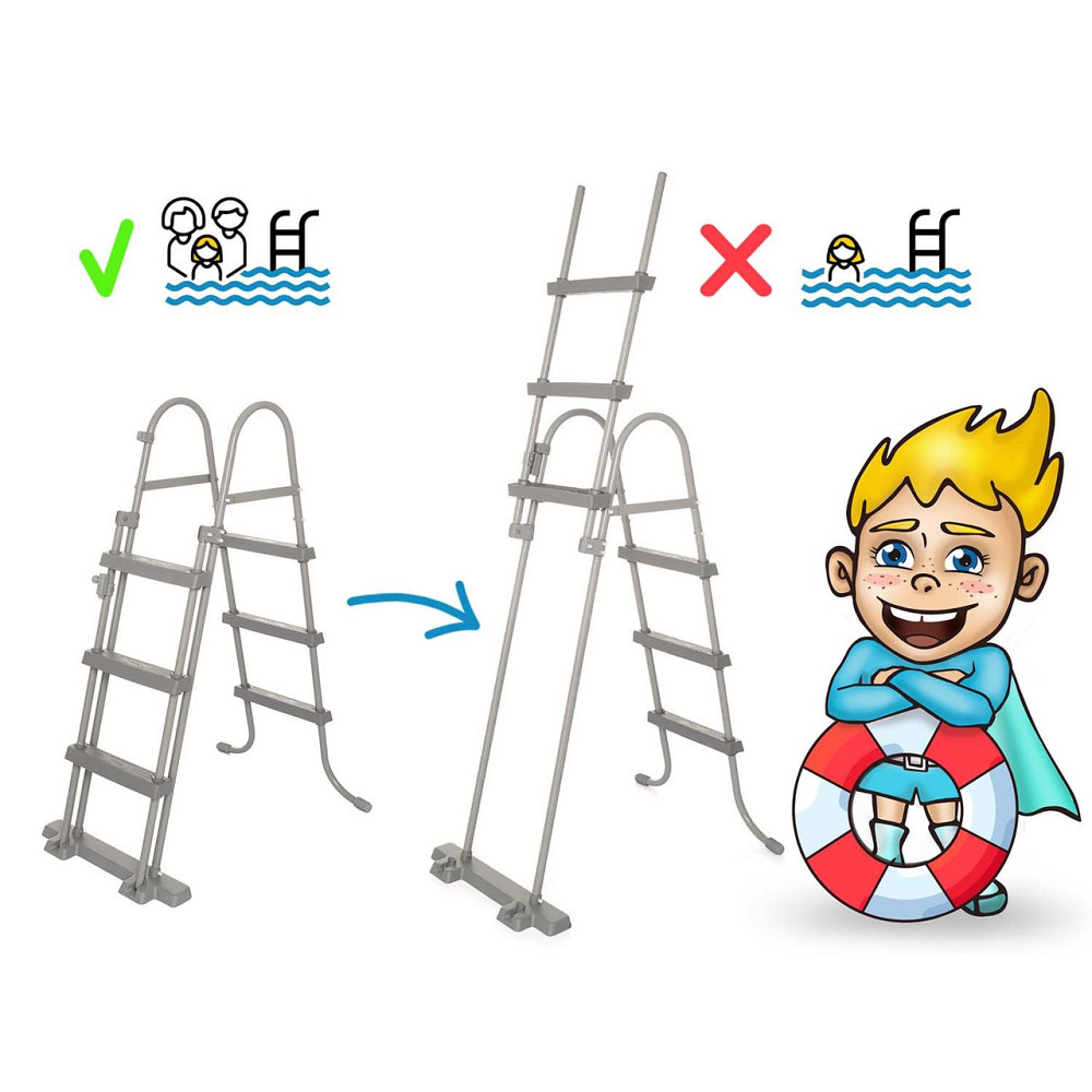 Бассейн каркасный овальный 18в1 Bestway 56620, 427 x 250 x 100 см Киев - изображение 4