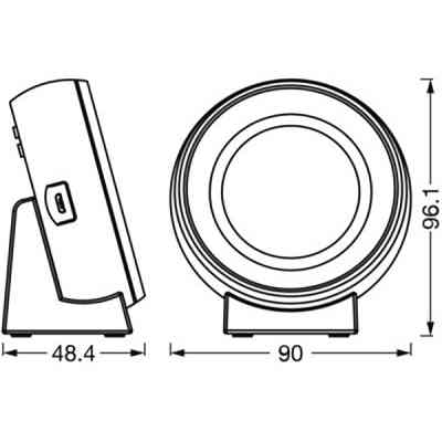 Ночник LEDVANCE NIGHTLUX CLOCK (4058075757721) Винница