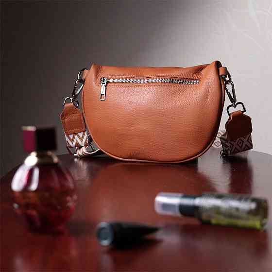 Стильна сумка для жінок через плече з міні гаманцем Vintage 22665 Руда Київ