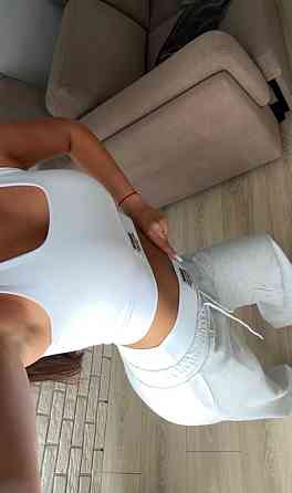 Жіночий прогулянковий костюм двійка: топ і штани двонитка + мікродайвінг Одеса