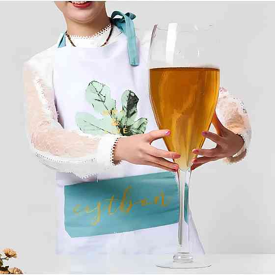 Великий скляний келих RESTEQ для шампанського та вина — 3 літри, висота 50 см, келих-декор у подарунок Київ