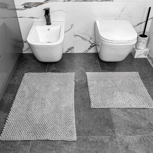 Набір килимків для ванної кімнати 2шт 50*80см+50*50см Ананас Дариана Житомир - фото 5
