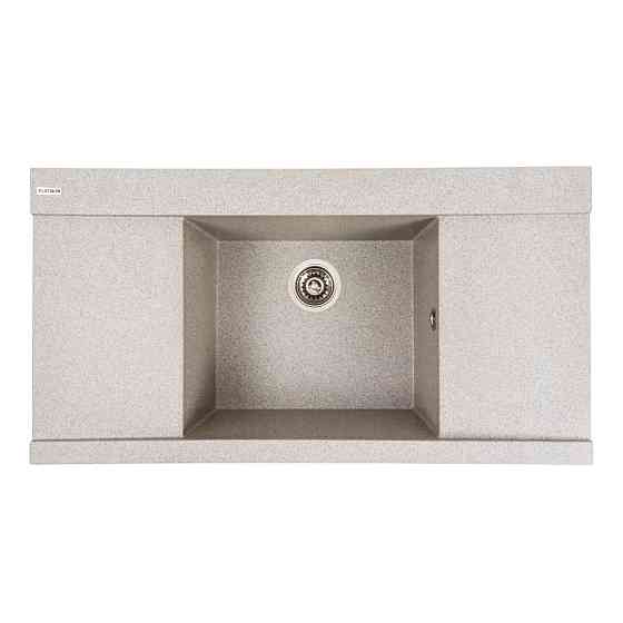 Гранітна мийка для кухні Platinum 9651 ATLAS матовий Сірий Коломия