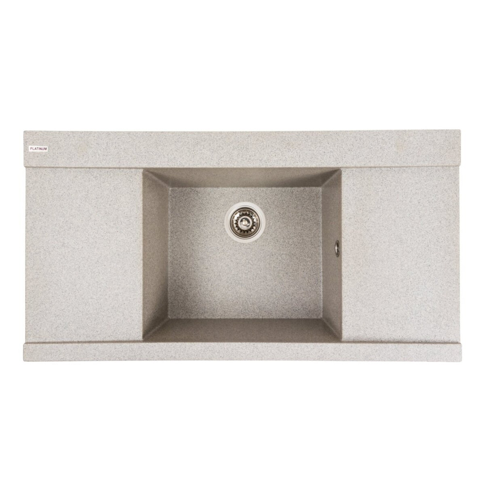 Гранітна мийка для кухні Platinum 9651 ATLAS матовий Сірий Коломия - фото 1
