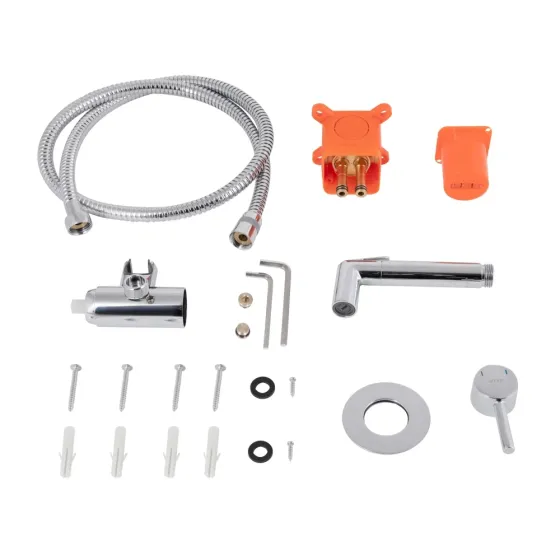 Набір для гігієнічного душу зі змішувачем Qtap Inspai-Varius CRM V00440001 Київ