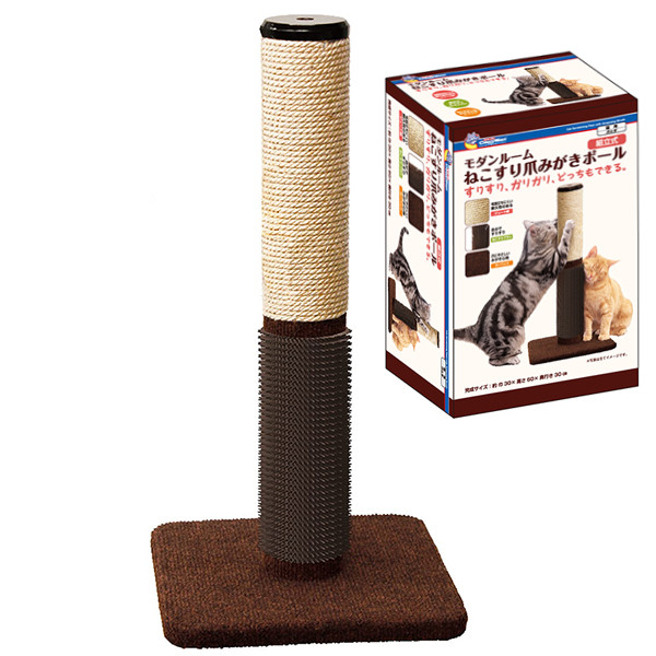 CattyMan Scratcher Massage Poll КЕТТІМЕН СТОВПЧИК З МАСАЖНОЮ ЩІТКОЮ кігтеточка для котів Київ - фото 1