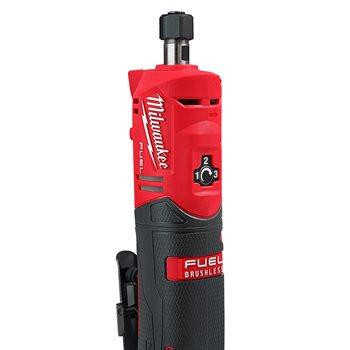Аккумуляторная цанговая прямошлифмашина M12FDGS-422B FUEL MILWAUKEE (акум 2Аг, аккум. 4Аг, зарядное устройство, лаванда 6 мм, цанга 8 м Одесса - изображение 4