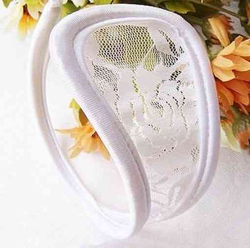 Трусы без лямок кружевные универсальный белый Киев