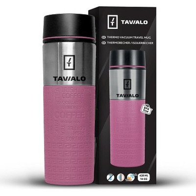 Термокружка Tavialo + 2 ущільнювальних кільця 420 мл Рожевий (190420111) Винница - изображение 4