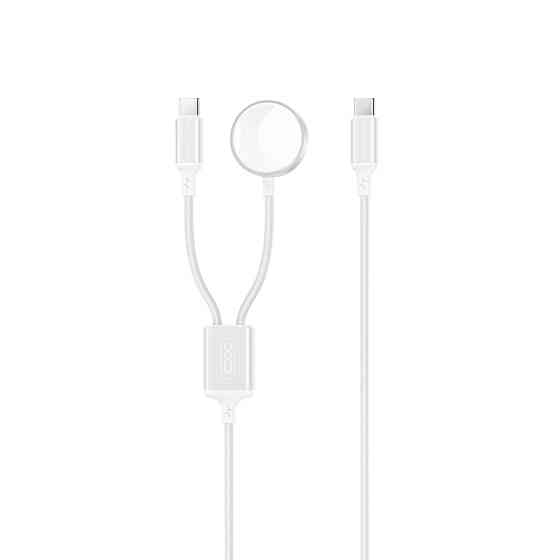 Бездротовий зарядний пристрій XO CX030 2в1 Type-c + Watch Charger білий Львів