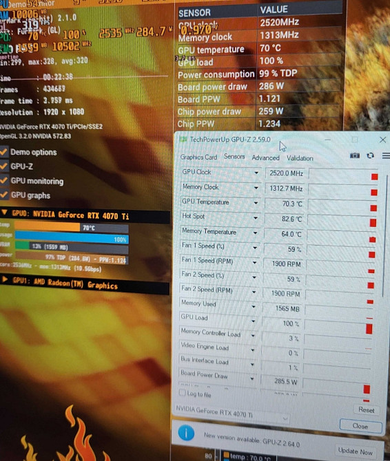 Відеокарта ASUS RTX 4070 Ti TUF Gaming 12Gb GDDR6X NVIDIA GeForce Київ - фото 3