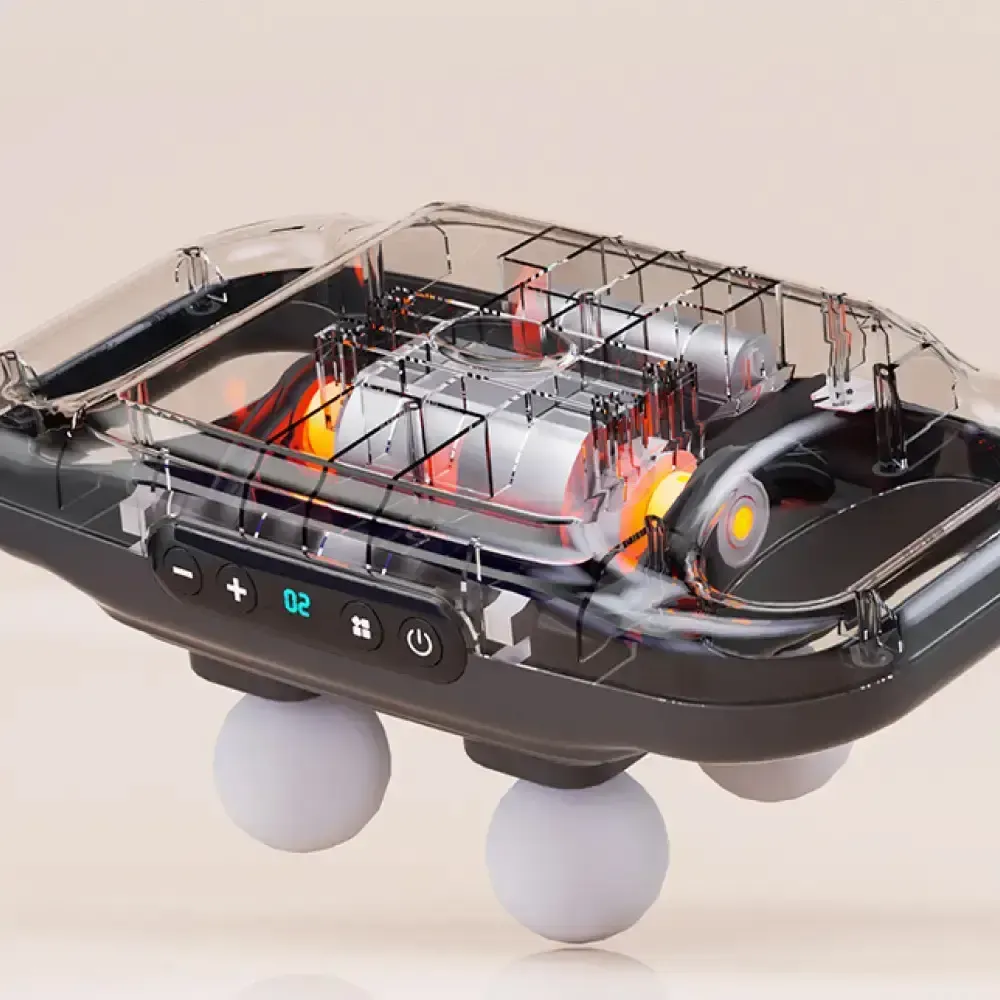 Перкуссионный массажер для тела, 4 головок, от USB, YCY -1601 / Массажер для спины / Вибромассажер Коломыя - изображение 4