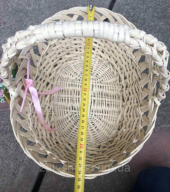 Кошик великодні молочні з ручкою змійкою Київ - фото 6