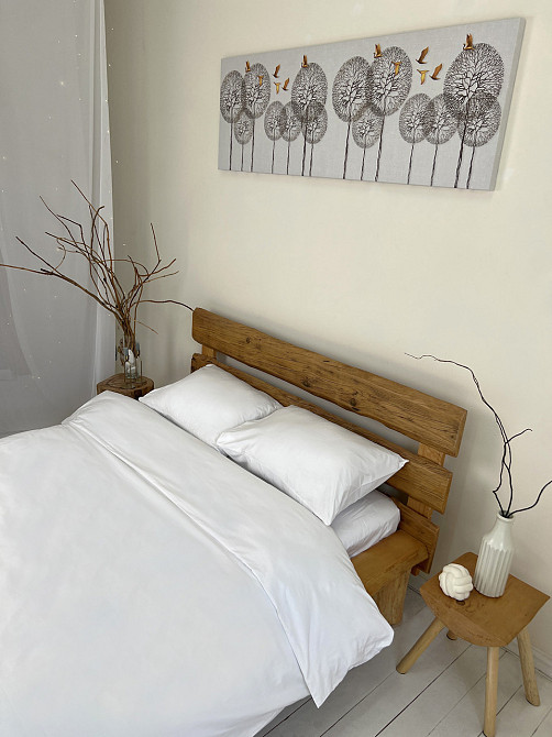 Сатиновий комплект постільної білизни Ideal Textile двохспальний євро білий Чернівці - фото 6