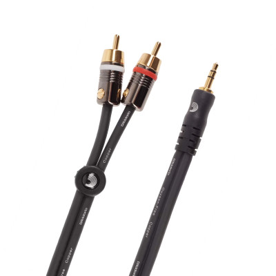 Інсертний кабель D&apos;Addario Custom Series Dual RCA to 3.5 Stereo Mini Jack Cable (1.5m) (PW-MP-05) Вінниця - фото 1