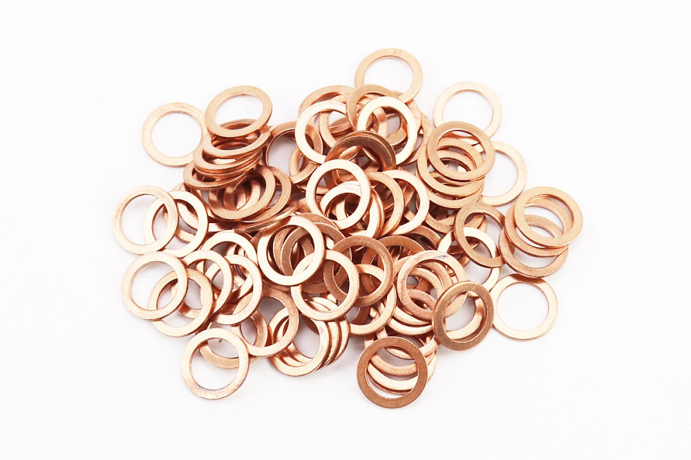 Шайба мідна 8x12x1мм DIN7603A, к-кт 100шт Київ - фото 1