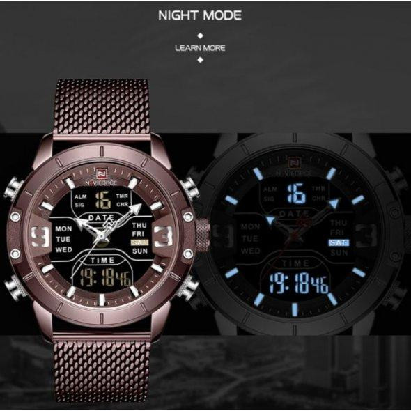Мужские наручные часы Naviforce Tesla Brown NF9153 Винница - изображение 7
