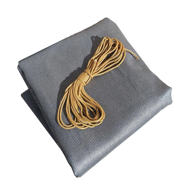 Тент навіс затіняючий прямокутний 3х4м Сітка (Сірий) Вінниця - фото 7