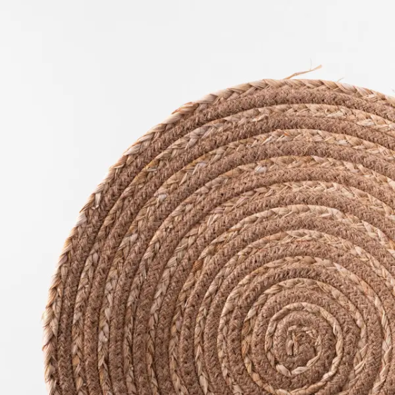 Салфетка сервировочная на стол Ø39 (см) из ротанга под тарелки и столовые приборы Бежевый HP-35-2 Киев