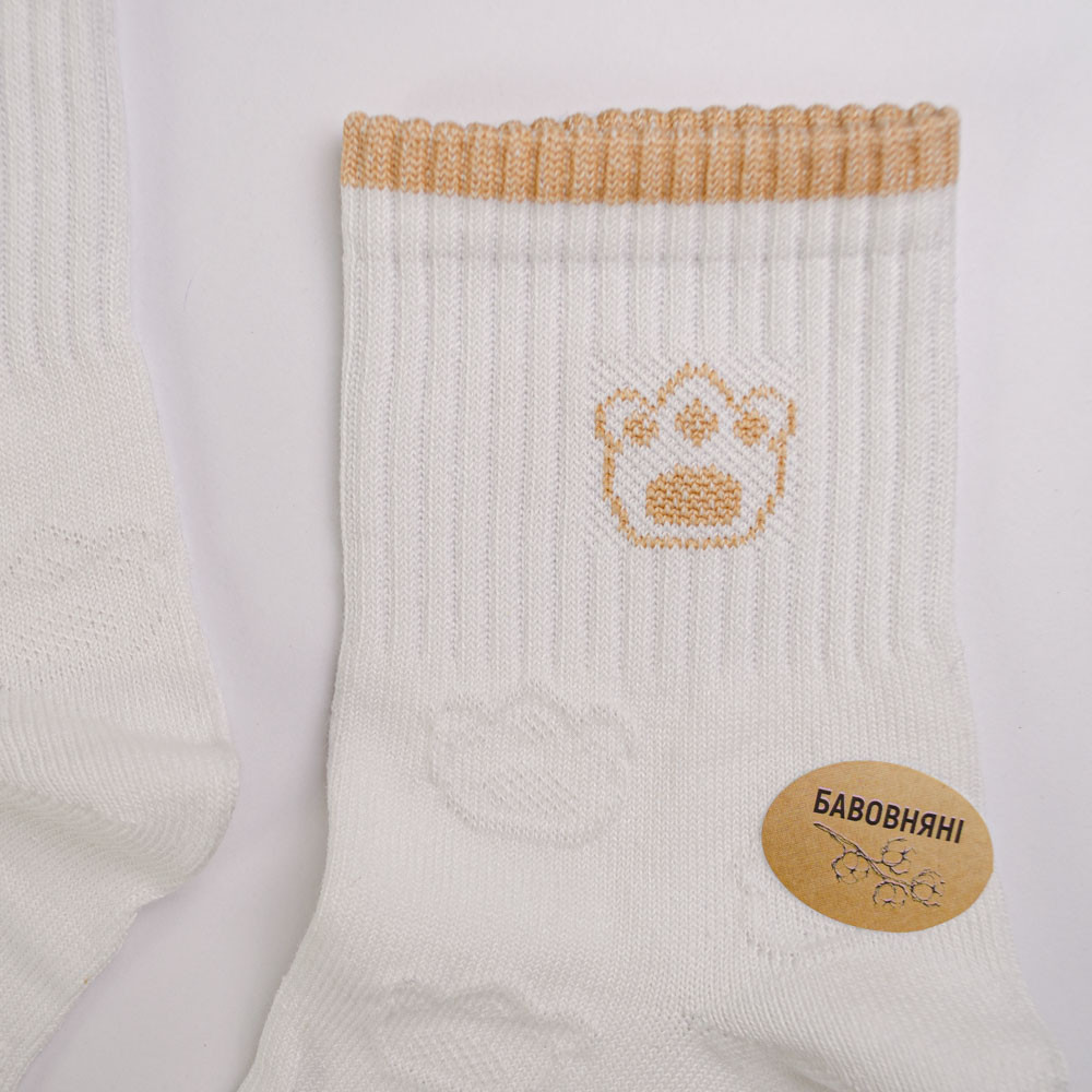 Набор носков хлопковых женских 10 пар Youstar 103 Средние 37-41 Белый Сумы - изображение 2