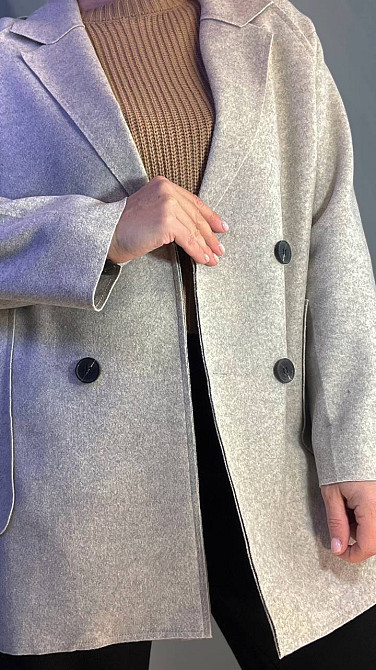 Жакет женский LADY YEP 2057 оверсайз удлиненный с карманами бежевый, бежевый, one size Киев - изображение 10